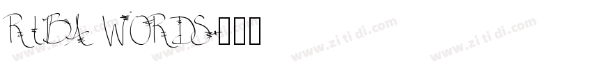 RUBA WORDS字体转换